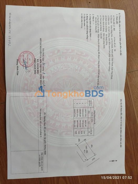 Đất nền Vũ Chính 42m² 1.1 tỷ - Giá tốt hiếm có