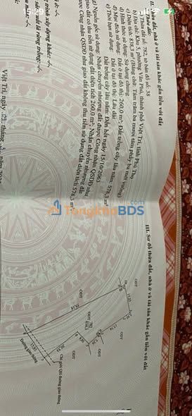 Đất nền Vân Phú Việt Trì 800m² 16tr/m - Đường ô tô