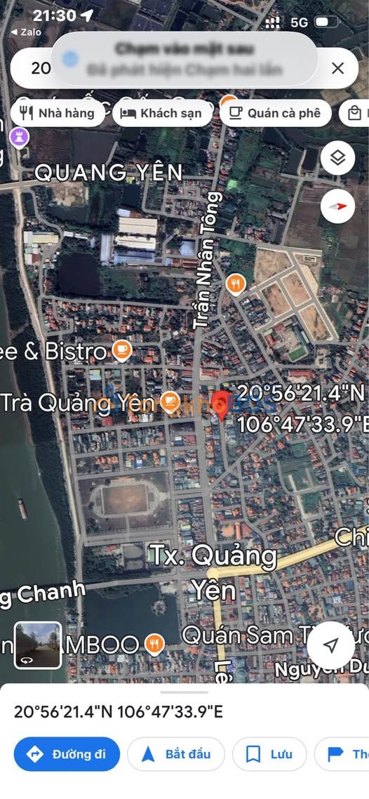 Đất nền Quảng Yên Đường 10 216m² - Sổ đỏ chính chủ