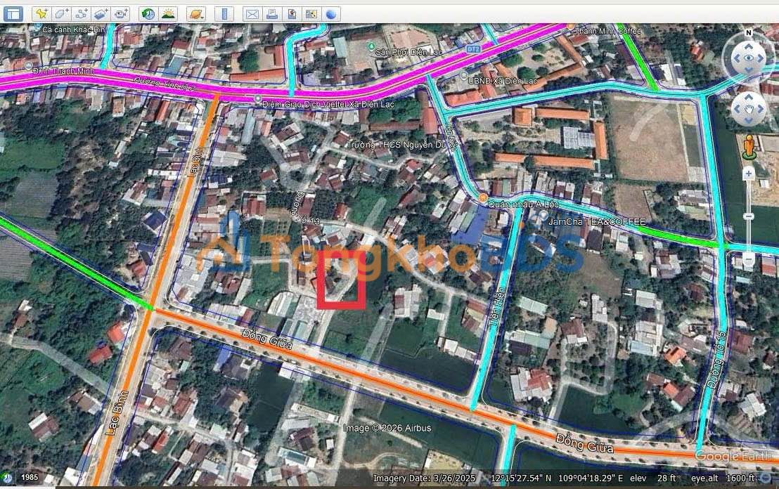 Đất nền Diên Lạc 129m² 1.39 tỷ – Sổ đỏ chính chủ, vị trí vàng