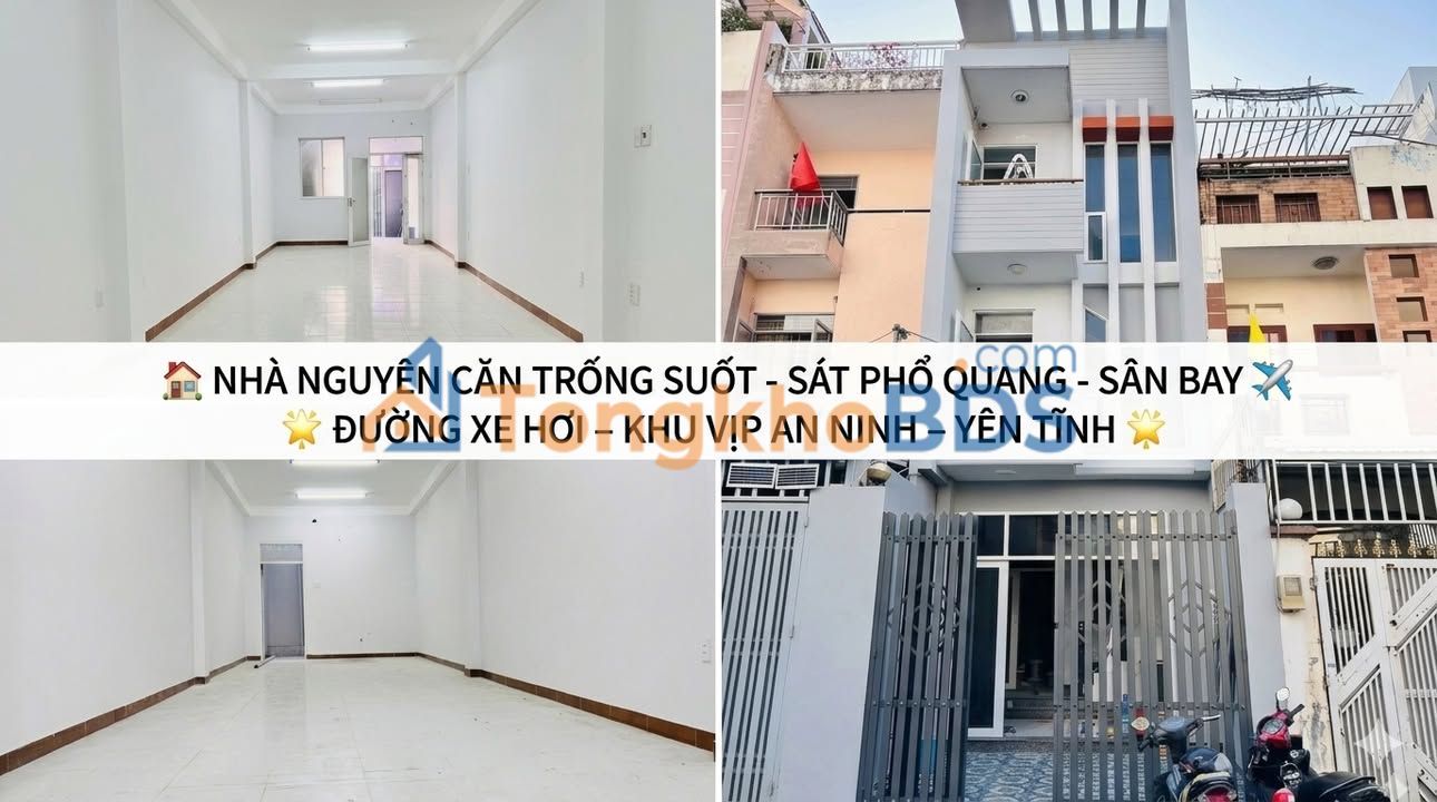 Nhà nguyên căn Phạm Cự Lượng Tân Bình 80m² 25 triệu - Ở ngay