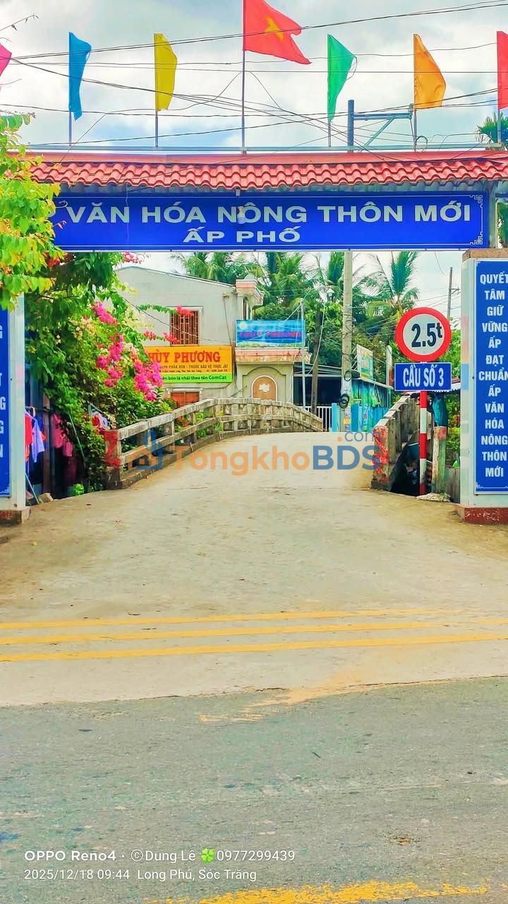 Đất Hậu Thạnh Long Phú 4000m² 880 triệu - Sổ đỏ chính chủ