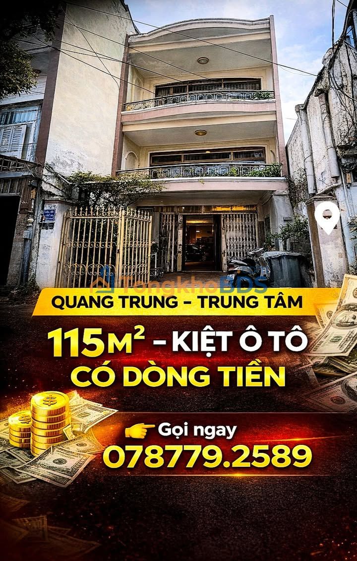 Nhà Quang Trung Hải Châu 115.8m² 15 tỷ - Ô tô vào tận nhà