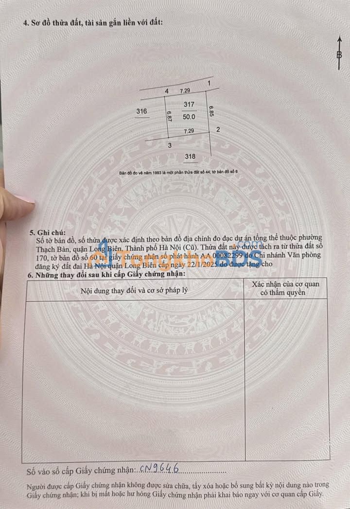 Đất nền Cự Khối Long Biên 50m² 8.75 tỷ - Đường to ô tô