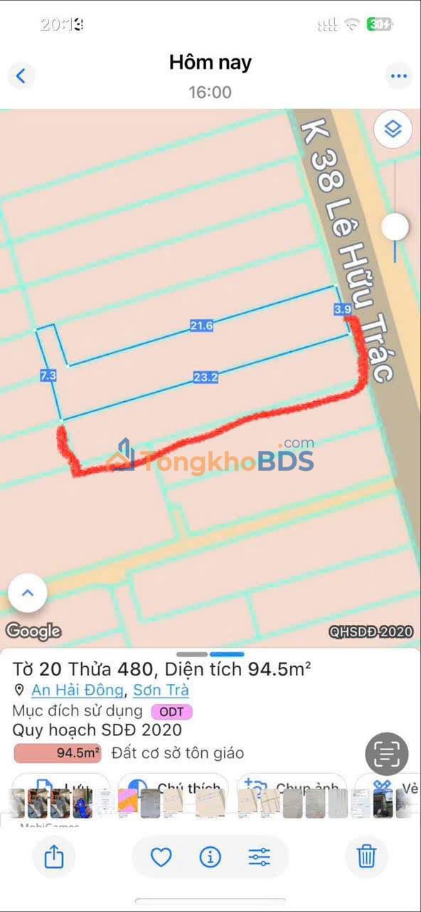 Đất kiệt Lê Hữu Trác Sơn Trà 179m² - Đường ô tô tránh