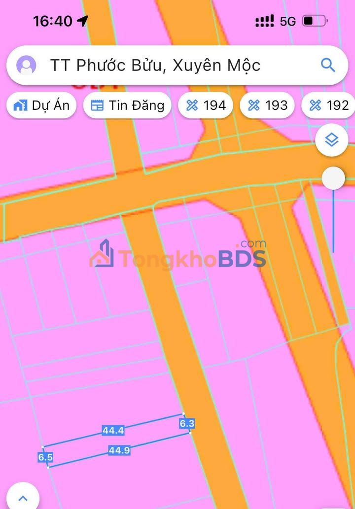 Đất nền Thị trấn Phước Bửu 281m² 2,0 tỷ - Đường ô tô