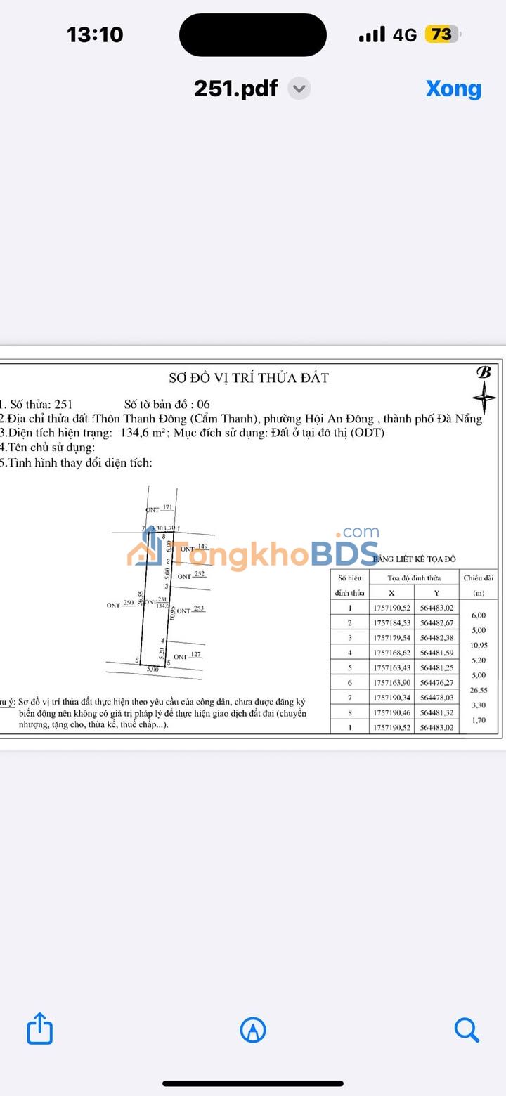 Đất nền Hội An Thôn 5 135m2 2 tỷ - Sổ đỏ chính chủ