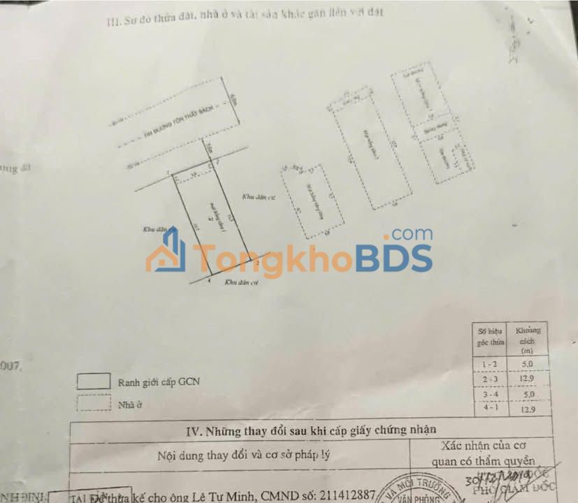 Nhà mặt tiền Tôn Thất Bách 64m² 4.6 tỷ - Mặt tiền kinh doanh