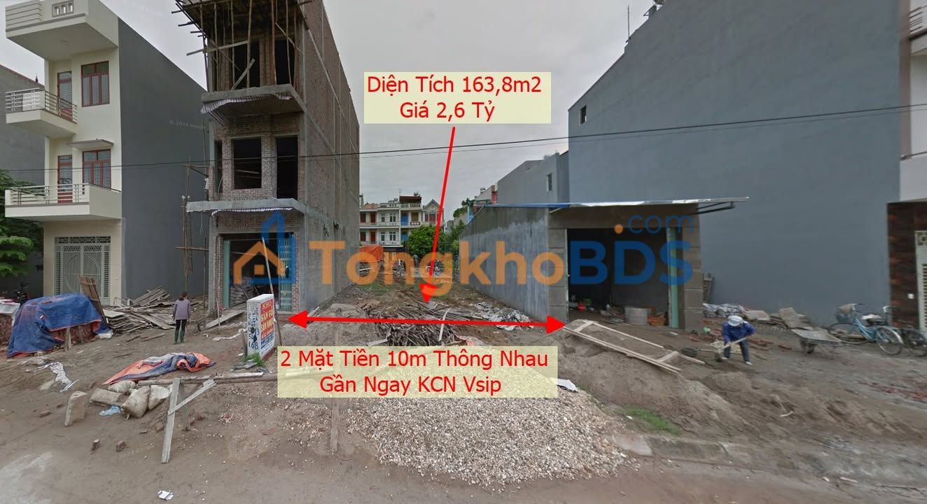 Đất nền Vsip Bắc Từ Liêm 164m² 2.6 tỷ - Sổ đỏ chính chủ