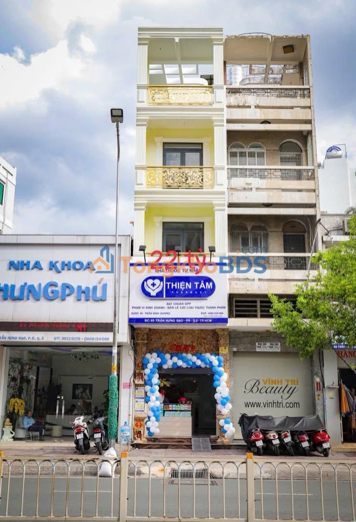 Nhà mặt tiền Trần Hưng Đạo Q5 54m² 22 tỷ - Ô tô vào tận nhà