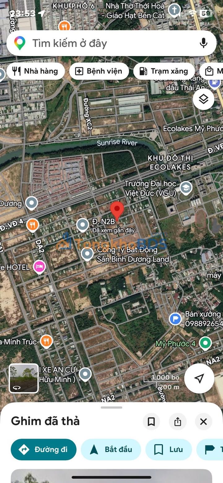 Đất Mỹ Phước 4 Bến Cát 150m² 1,6 tỷ - Thổ cư 100%