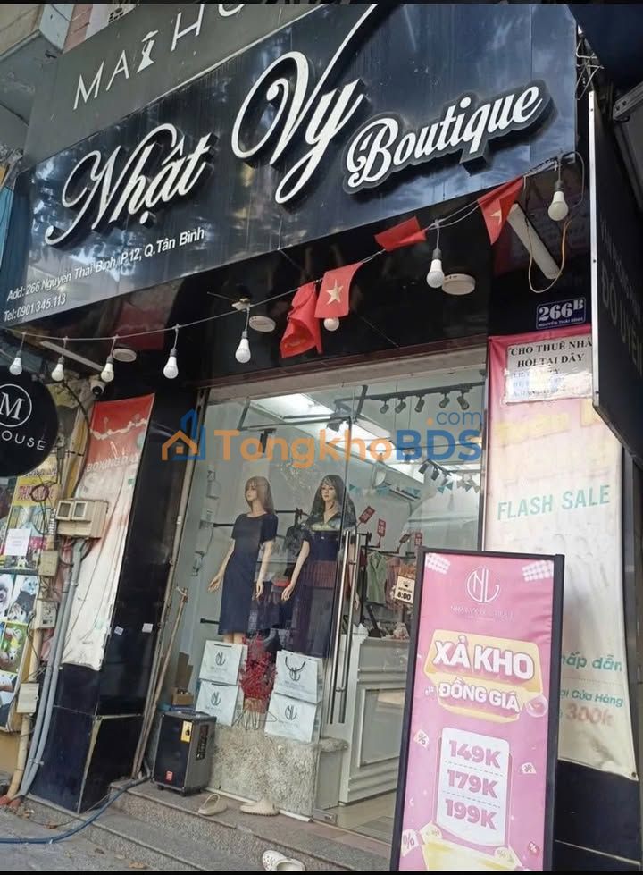 Nhà mặt tiền Nguyễn Thái Bình 40m² 20tr - Mặt tiền KD