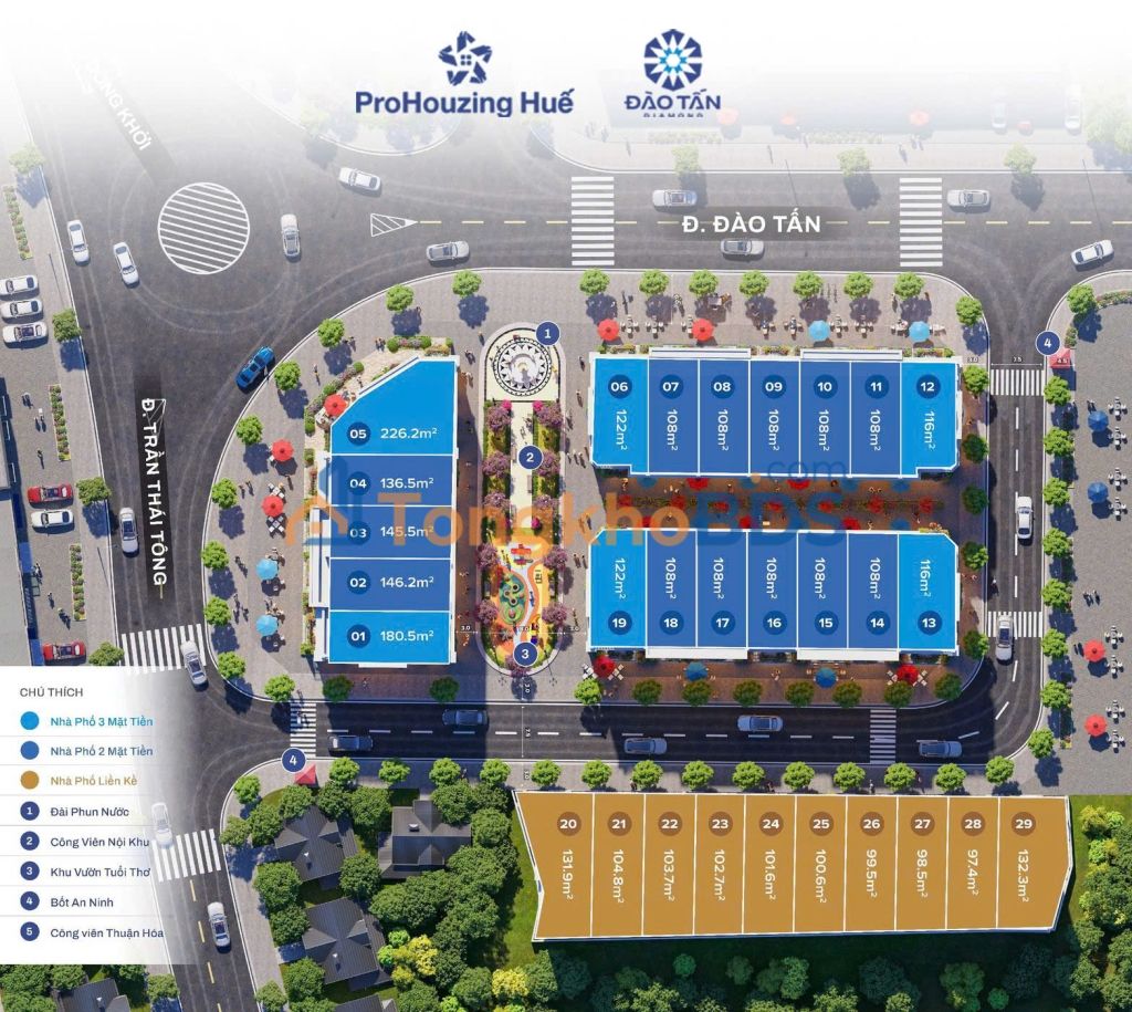 Shophouse Trường An Huế 104m² giá 6 tỷ - Mặt tiền kinh doanh