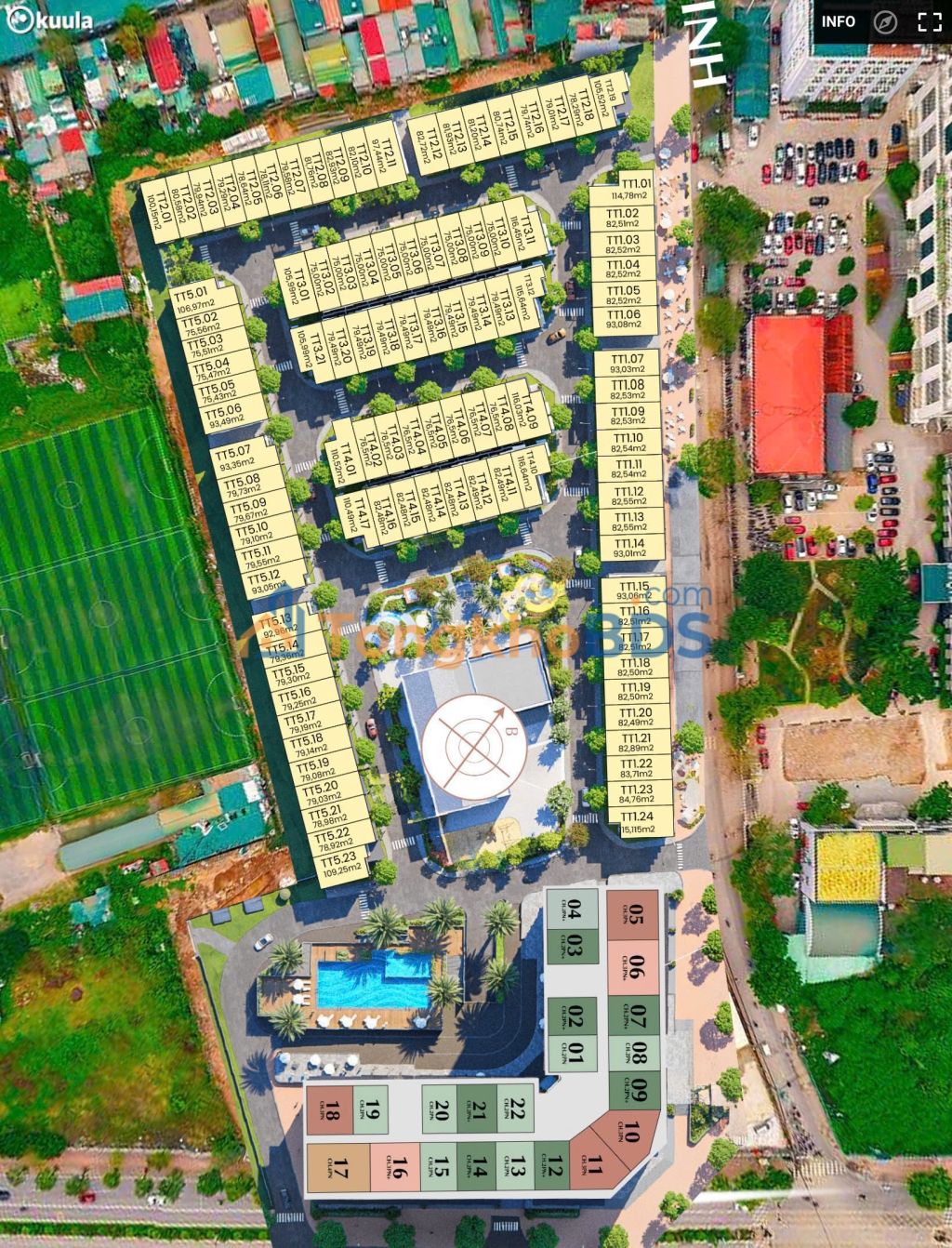 Căn hộ Trung Văn 67m² giá 108 triệu - View đẹp