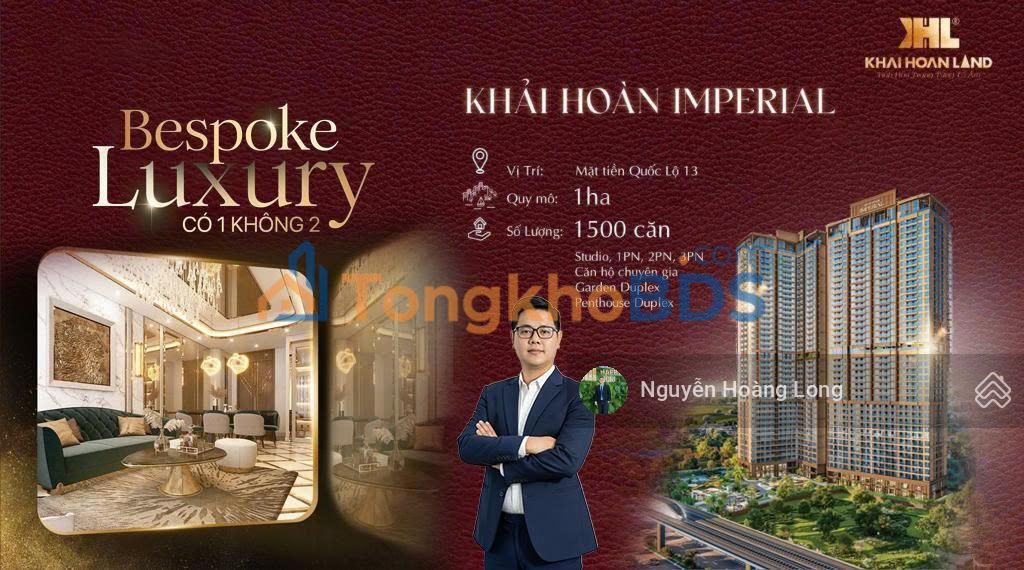 Căn hộ Khải Hoàn Imperial QL13 Thuận An 70m² - View đẹp