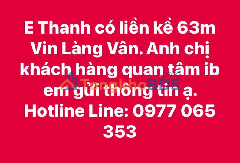 Townhouse Vin Làng Vân Nha Trang 63m² - Đầu tư sinh lời