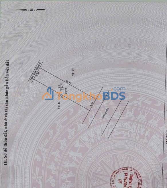 Đất nền Phường Phú Tân Thủ Dầu Một 235m² 4.7 tỷ - Đường to ô tô