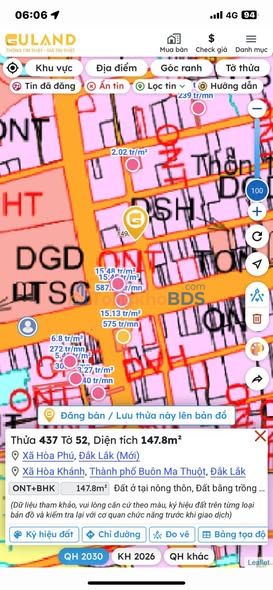 Đất Hòa Khánh Buôn Ma Thuột 280m² 1.15 tỷ - Sổ đỏ chính chủ