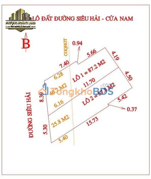 Đất nền Cửa Nam Vinh 87m² 2-3 tỷ - Đường to ô tô