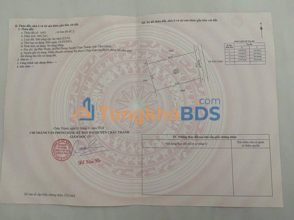 Đất nền Phú Phong 966m² 2.07 tỷ - Sổ đỏ chính chủ