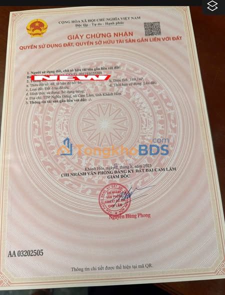 Nhà riêng Cam Đức 190m² giá tốt hiếm có đầu tư nhanh