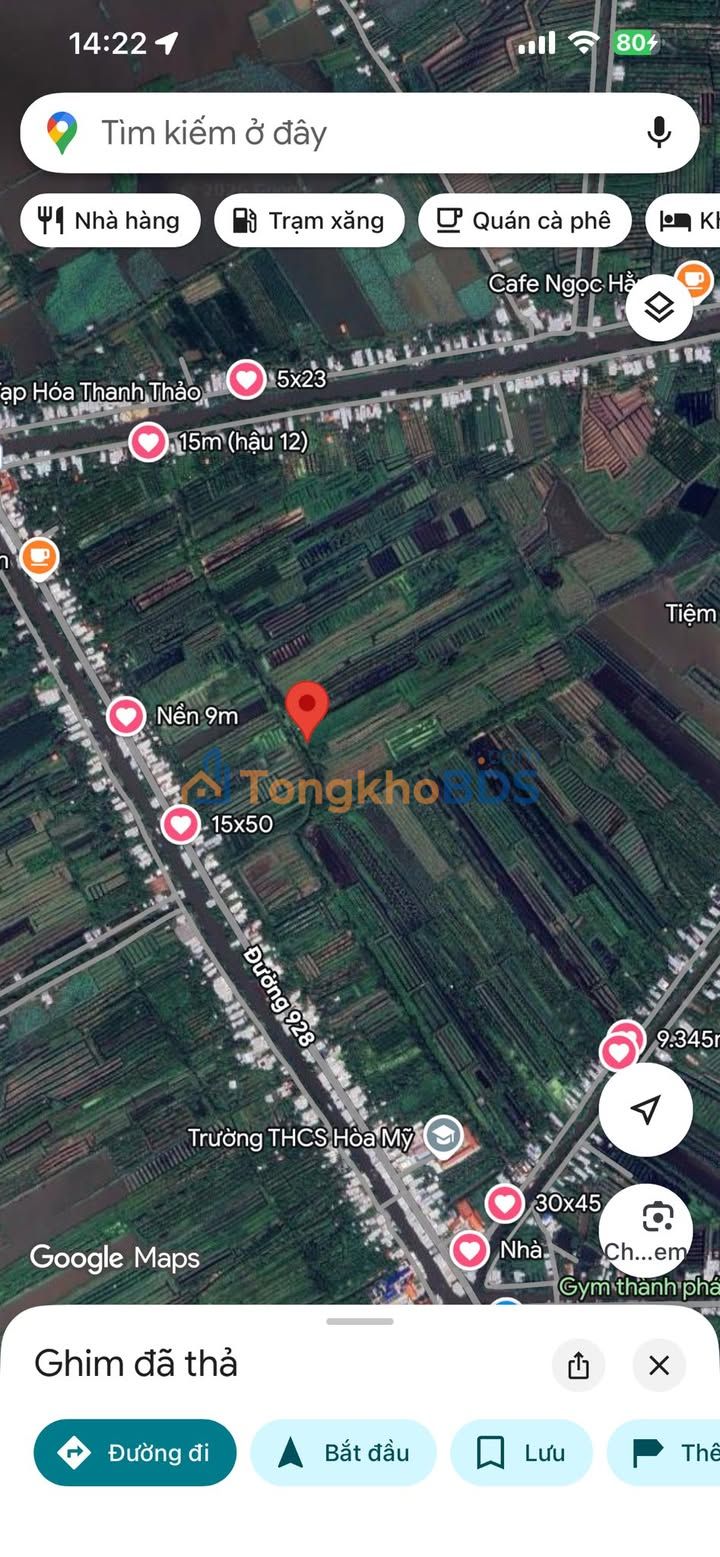 Đất trồng mía Hòa Mỹ Cần Thơ 5760m² 1,52 tỷ - Tiềm năng tăng giá