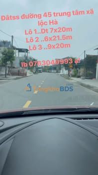 Đất nền Đường 45 Bình Lộc Thạch Hà 129m² - Ô tô vào