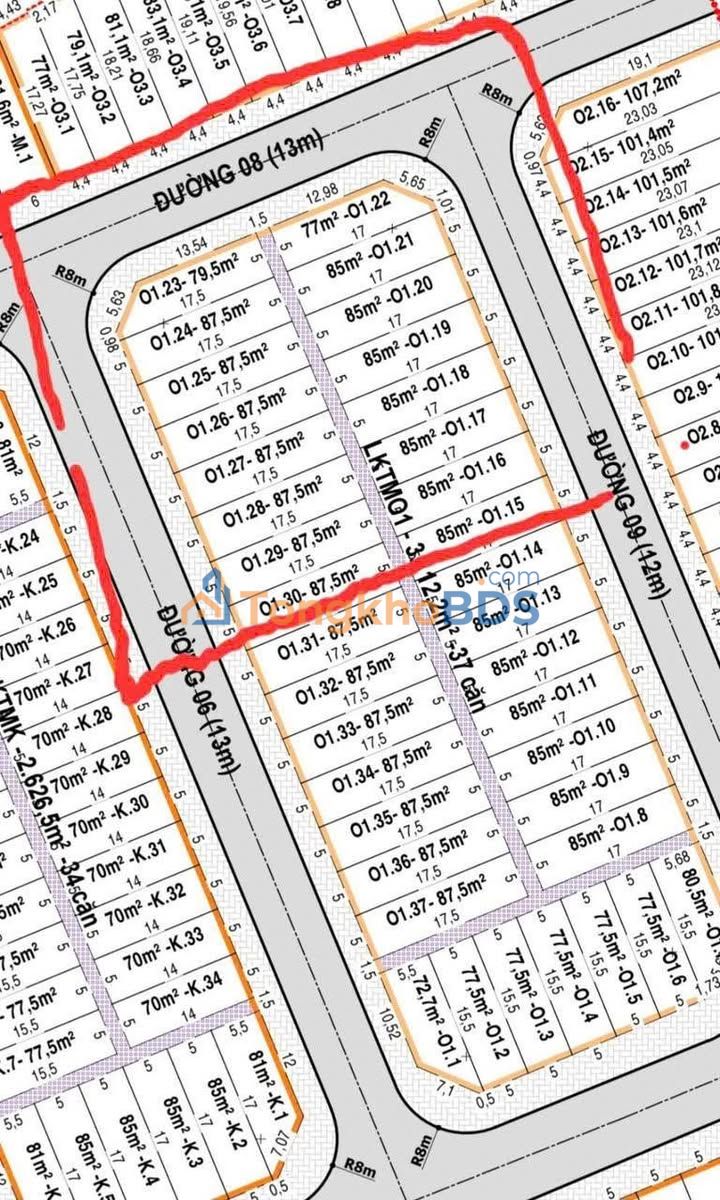 Đất nền Dĩ An 85m² 2,8 tỷ - Sổ đỏ chính chủ