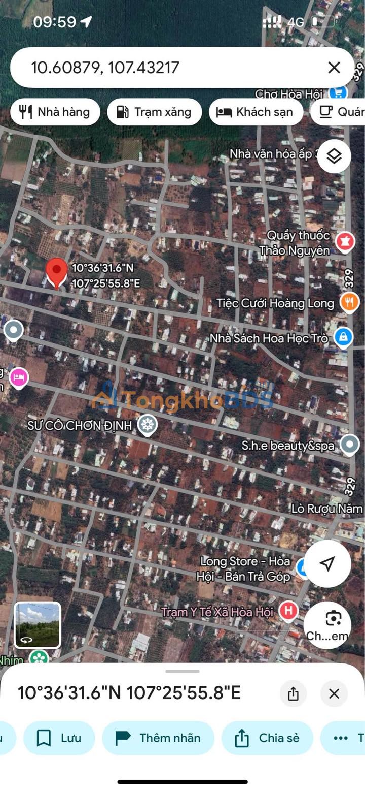 Đất nền Xã Hòa Hội 210m² 1.001 tỷ - Sổ đỏ chính chủ