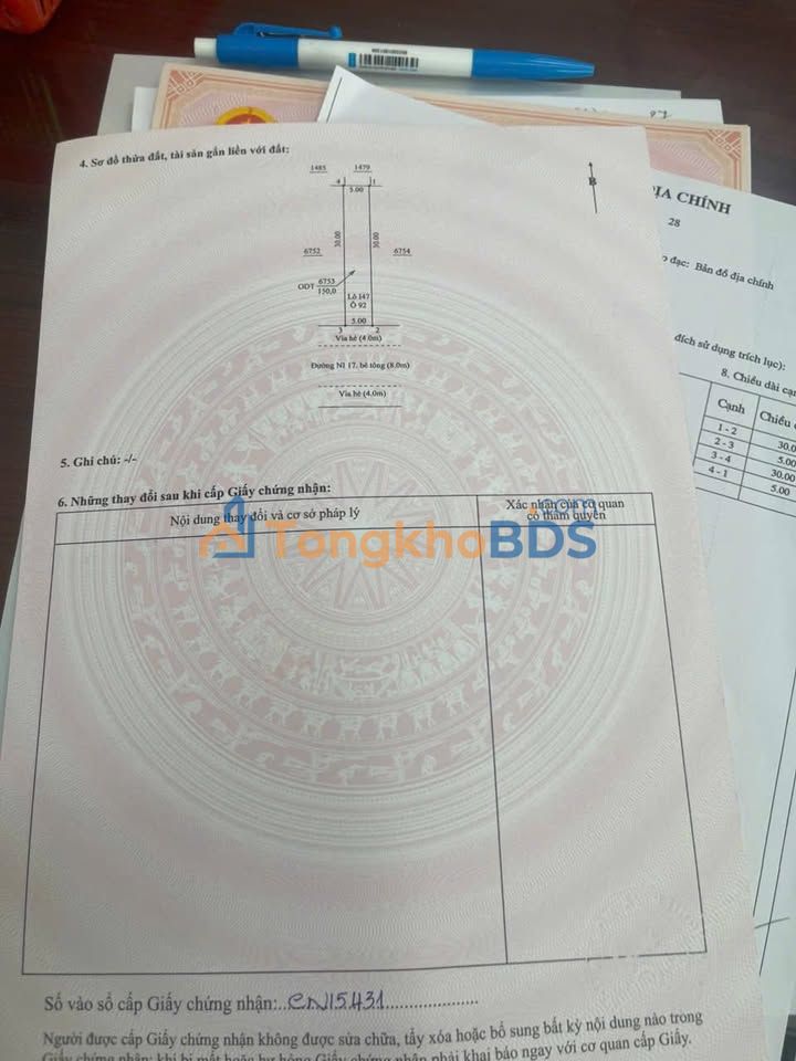 Đất Thới Hòa Bến Cát 300m² 3.2 tỷ - Đất thổ cư 100%