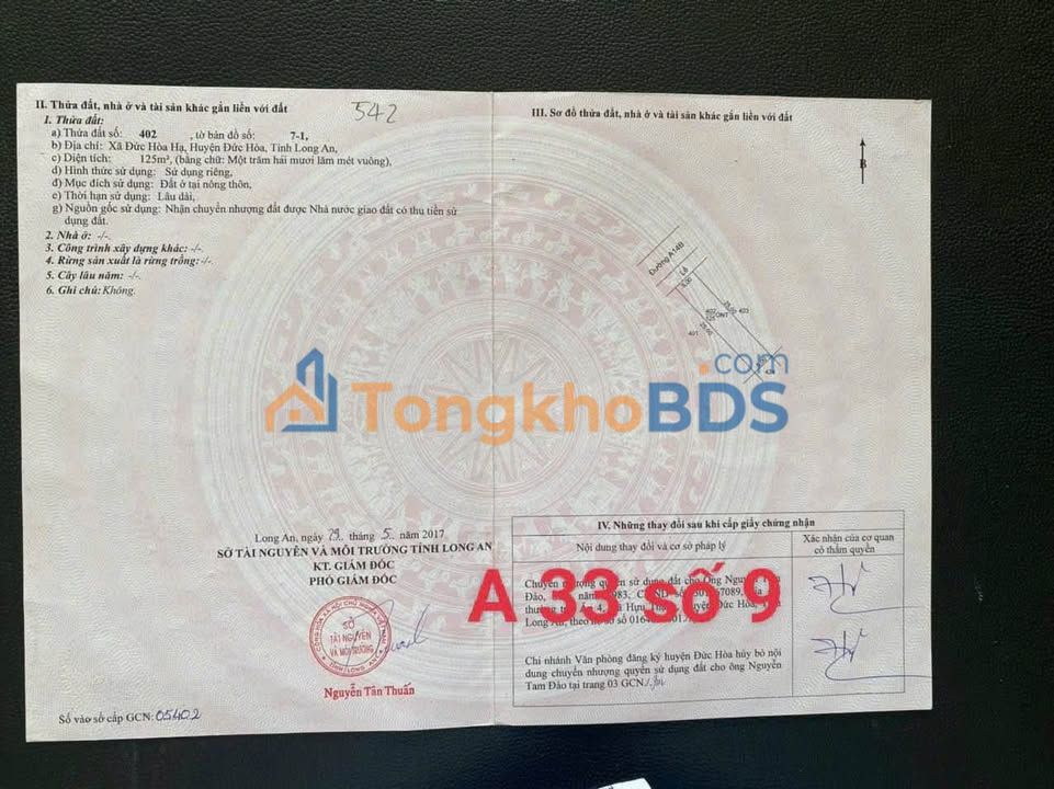 Đất nền KDC Tân Đức Thủ Đức 125m² 1,55 tỷ - Sổ đỏ chính chủ