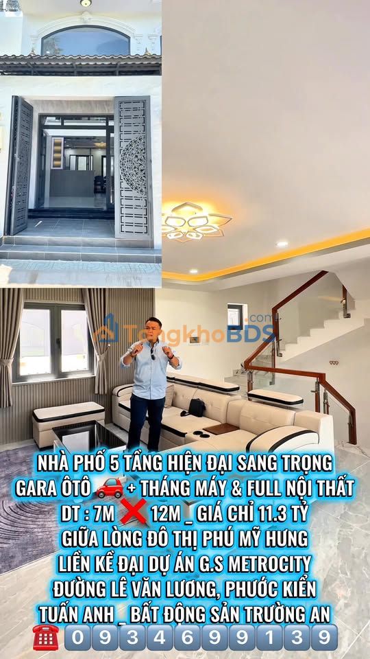 Townhouse G.S Metro City Nguyễn Hữu Thọ 84m² 11.3 tỷ - Vị trí đắc địa