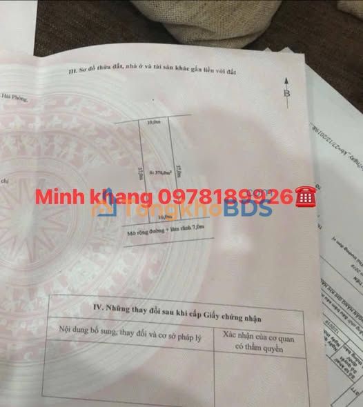 Đất nền Bạch Đằng Thuỷ Nguyên 370m² - Sổ đỏ chính chủ