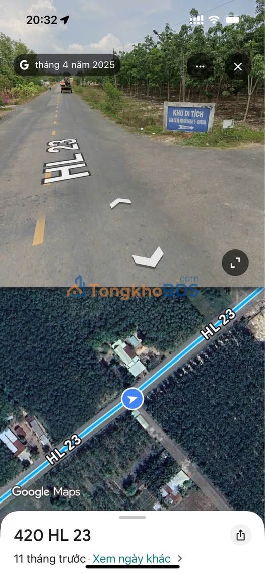 Đất nền Hòa Hội Châu Thành 1.080m² 800 triệu - Sổ đỏ chính chủ