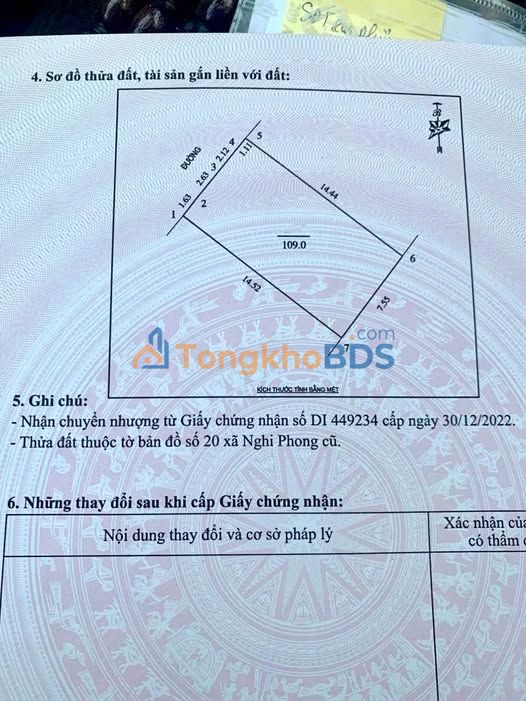 Đất nền Khối 9 Nghi Phong 110m² 1.7 tỷ - Đường to ô tô