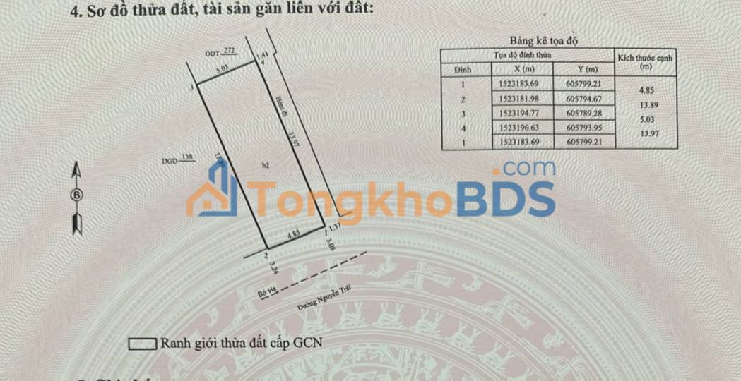 Đất Nguyễn Trãi Quy Nhơn 69m² 9 tỷ - Sổ đỏ chính chủ