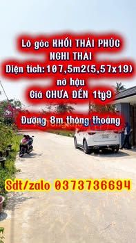 Đất Nghi Vạn (Nghi Lộc) 108m2 dưới 1.9 tỷ - Tiềm năng tăng giá