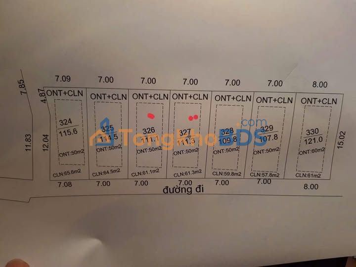 Đất nền Dĩnh Lục 2 Lạng Giang 100m² 6xx triệu - Sổ đỏ chính chủ