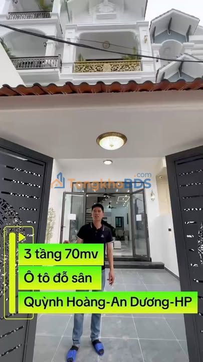 Nhà 3 tầng Nam Sơn An Dương 68m² 3.79 tỷ - Ô tô vào tận nhà