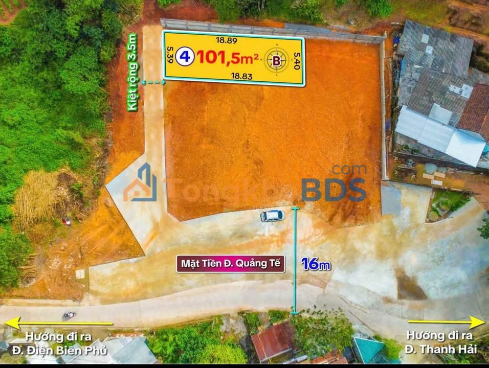 Đất nền Trần Thái Tông Huế 101m² 1 tỷ - Sổ hồng chính chủ