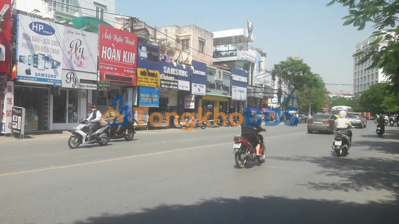 Nhà mặt đường Lạch Tray Lê Chân 150m² giá 45 triệu - Ô tô vào tận nhà