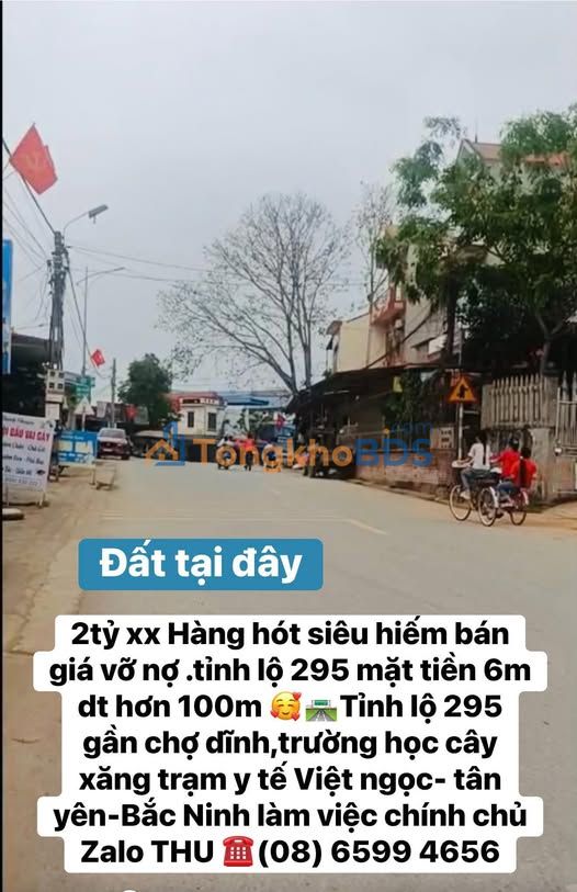 Đất nền Tân Yên 100m² 2 tỷ - Đường to ô tô