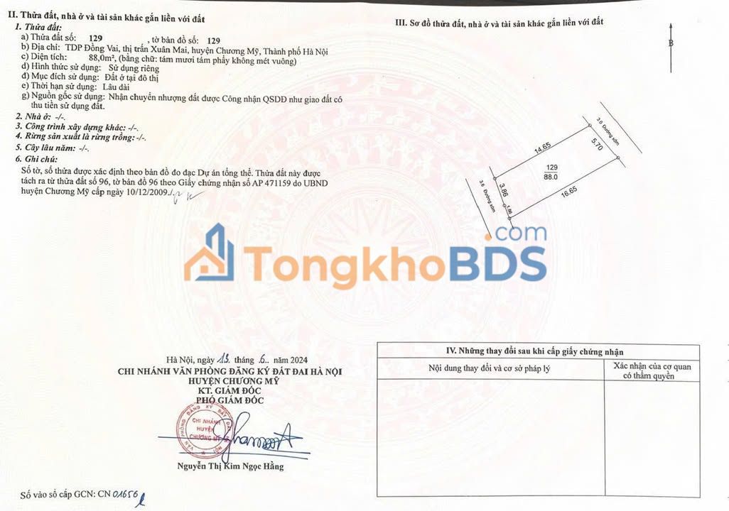 Nhà riêng Xuân Mai 88m² giá 3 tỷ - Chính chủ bán