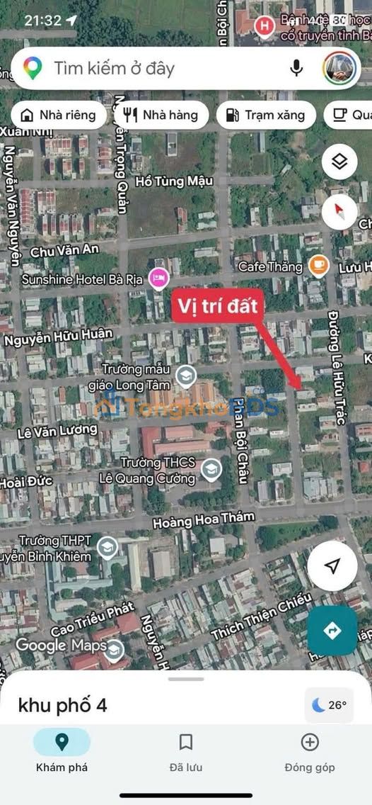 Đất nền Long Tâm Bà Rịa 102m² 2,99 tỷ - Sổ đỏ chính chủ