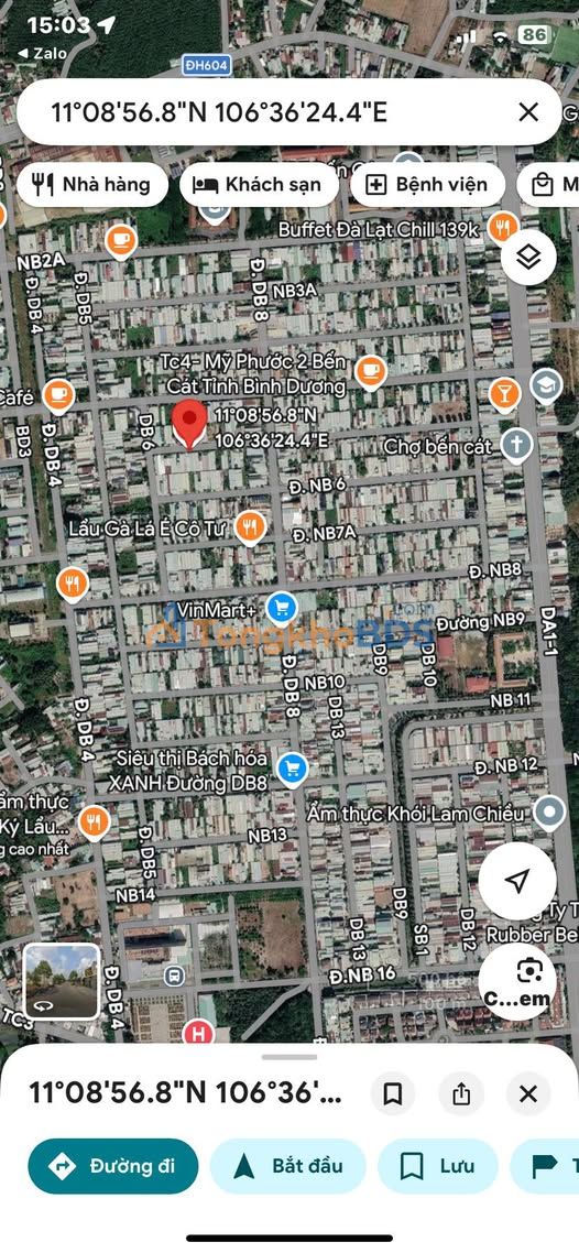 Đất nền NB5 Mỹ Phước 2 300m² 4.2 tỷ - Sổ đỏ chính chủ