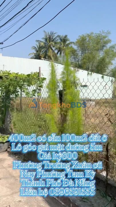 Đất Trường Xuân Tam Kỳ 400m² 1.8 tỷ - Sổ đỏ chính chủ