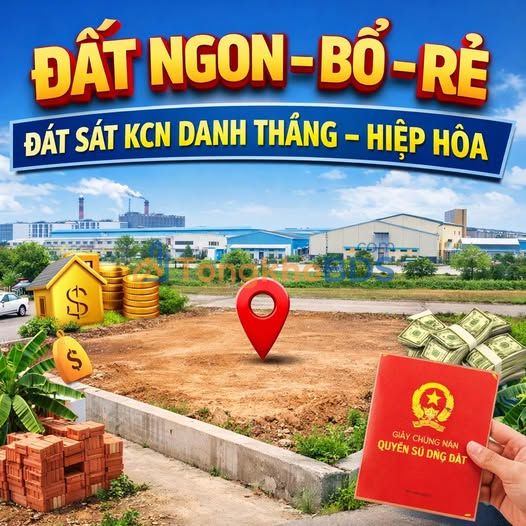 Đất nền Danh Thắng Hiệp Hòa 141m² - Sổ đỏ chính chủ