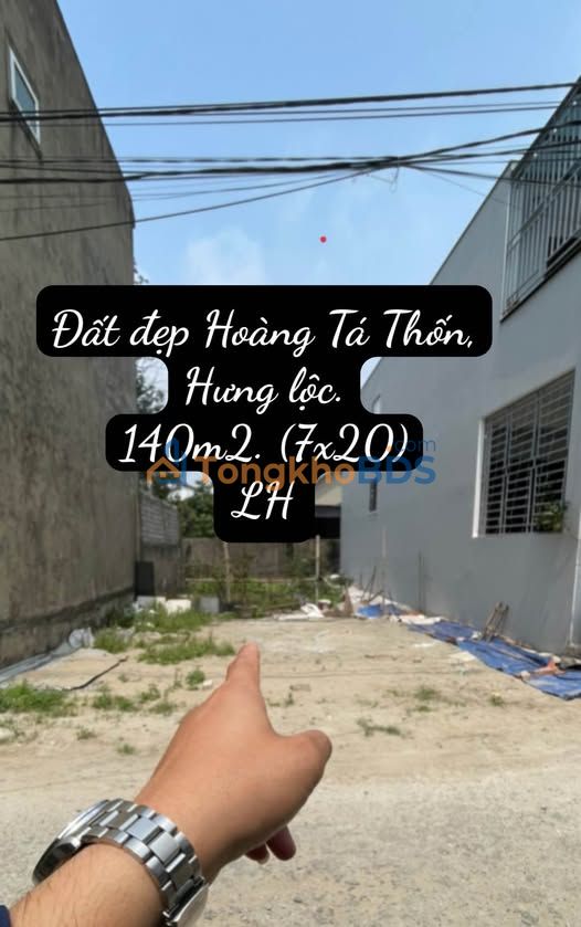 Đất Hoàng Tá Thốn Vinh 140m² giá 3 tỷ - Sổ đỏ chính chủ