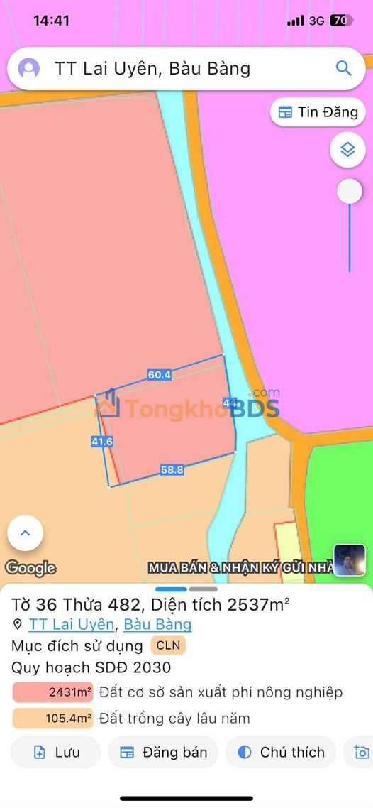 Đất nền Lai Uyên Bàu Bàng 1800m² giá thỏa thuận - Tiềm năng tăng giá