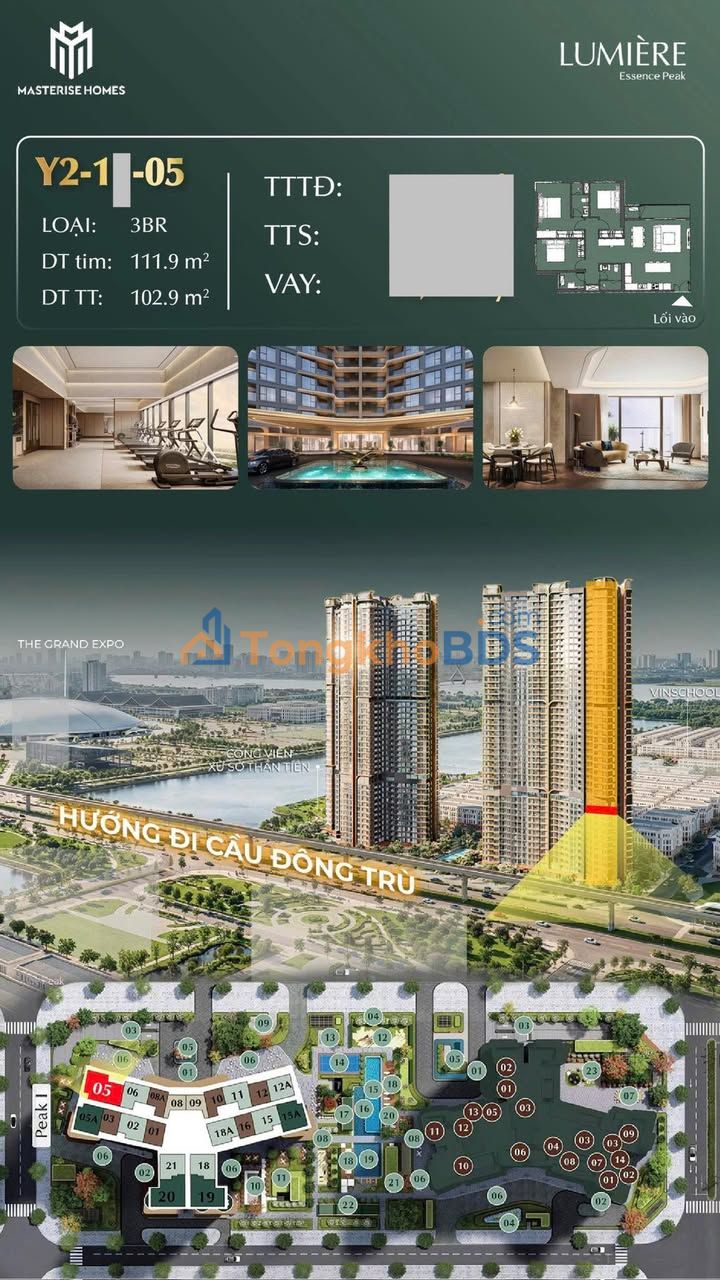 Apartment Cổ Loa 103m2 view triệu đô - View đẹp